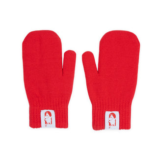 Finnish Red Cross Mittens Adult - Red