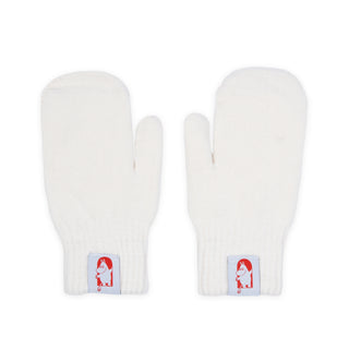 Finnish Red Cross Mittens Adult - White