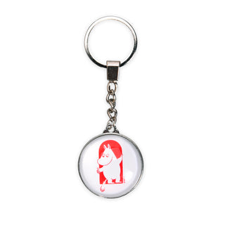 Finnish Red Cross Key Ring - White