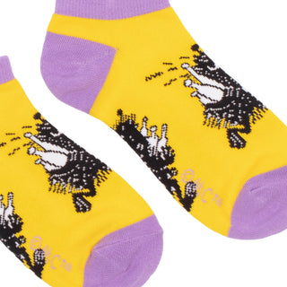 Stinky`s Getaway Ladies Ankle Socks - Yellow