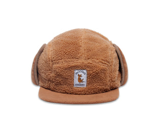 Sniff Fleece Cap With Ear Warmer - Brown