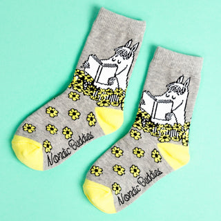 Kids Double Pack Snorkmaiden Socks - Grey/Pink