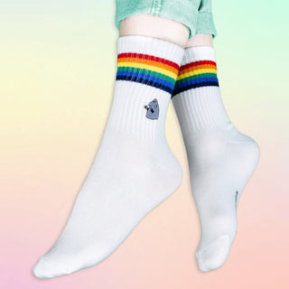 The Groke Retro Ladies Socks - White