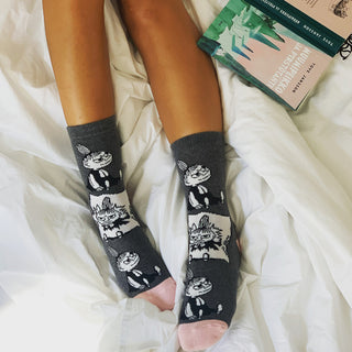 Little My Pranking Ladies Socks - Grey