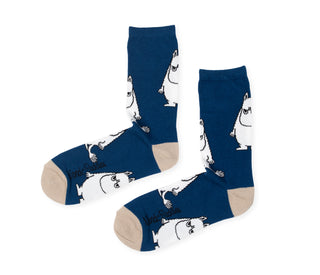 Moomintroll Grumpy Men Socks - Navy