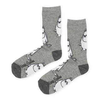 Moomintroll Grumpy Men Socks - Grey