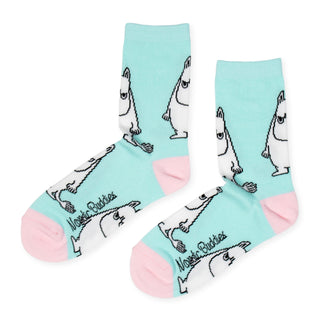 Moomintroll Grumpy Ladies Socks - Turquoise