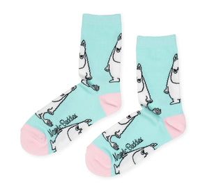 Moomintroll Grumpy Ladies Socks - Turquoise