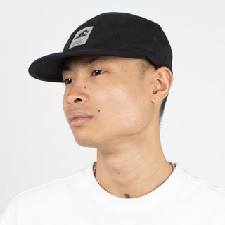 Stinky Five Panel Cap - Black