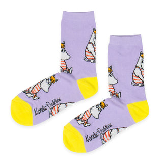 Snorkmaiden at the Beach Ladies Socks - Lilac