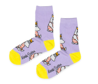 Snorkmaiden at the Beach Ladies Socks - Lilac