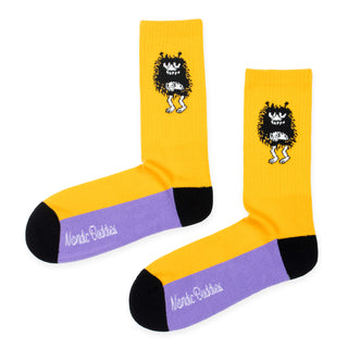 Stinky's Get Away Retro Men Socks - Yellow