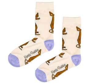 Moomin Ladies Socks Beige Sniff | Muumi Naisten Sukat Beige Nipsu