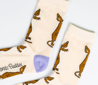 Moomin Ladies Socks Beige Sniff | Muumi Naisten Sukat Beige Nipsu