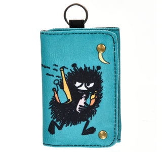 Moomin Canvas Wallet Petrol Green Stinky | Muumi Lompakko Petroolin Vihreä Haisuli