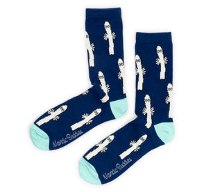 Moomin Men’s Socks Blue Hattifatteners | Muumi Miesten Sukat Sininen Hattivatit