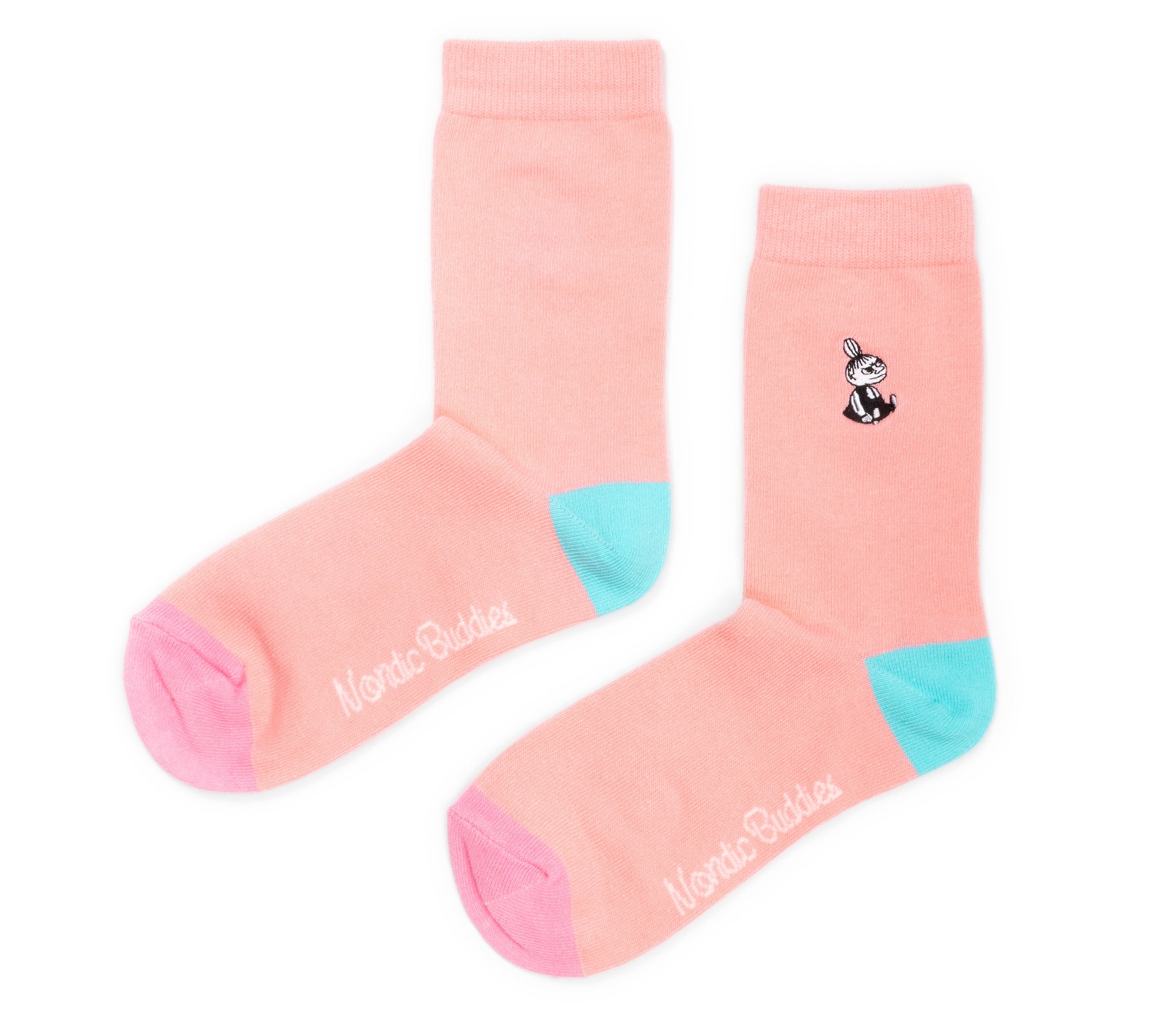 Moomin Ladies Embroidery Socks Pink Little My | Muumi Naisten Brodeeratut Sukat Vaaleanpunainen Pikku Myy