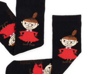 Moomin Ladies Socks Black Little My | Muumi Naisten Sukat Musta Pikku Myy
