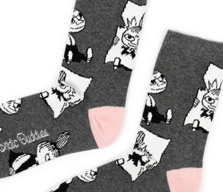 Moomin Ladies Socks Grey Little My | Muumi Naisten Sukat Harmaa Pikku Myy