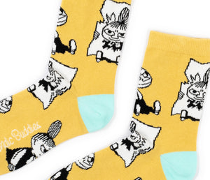 Moomin Ladies Socks Yellow Little My | Muumi Naisten Sukat Keltainen Pikku Myy