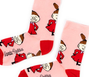 Moomin Ladies Socks Light Pink Little My | Muumi Naisten Sukat Vaaleanpunainen Pikku Myy