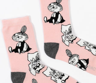 Moomin Ladies Socks Pink Little My | Muumi Naisten Sukat Vaaleanpunainen Pikku Myy