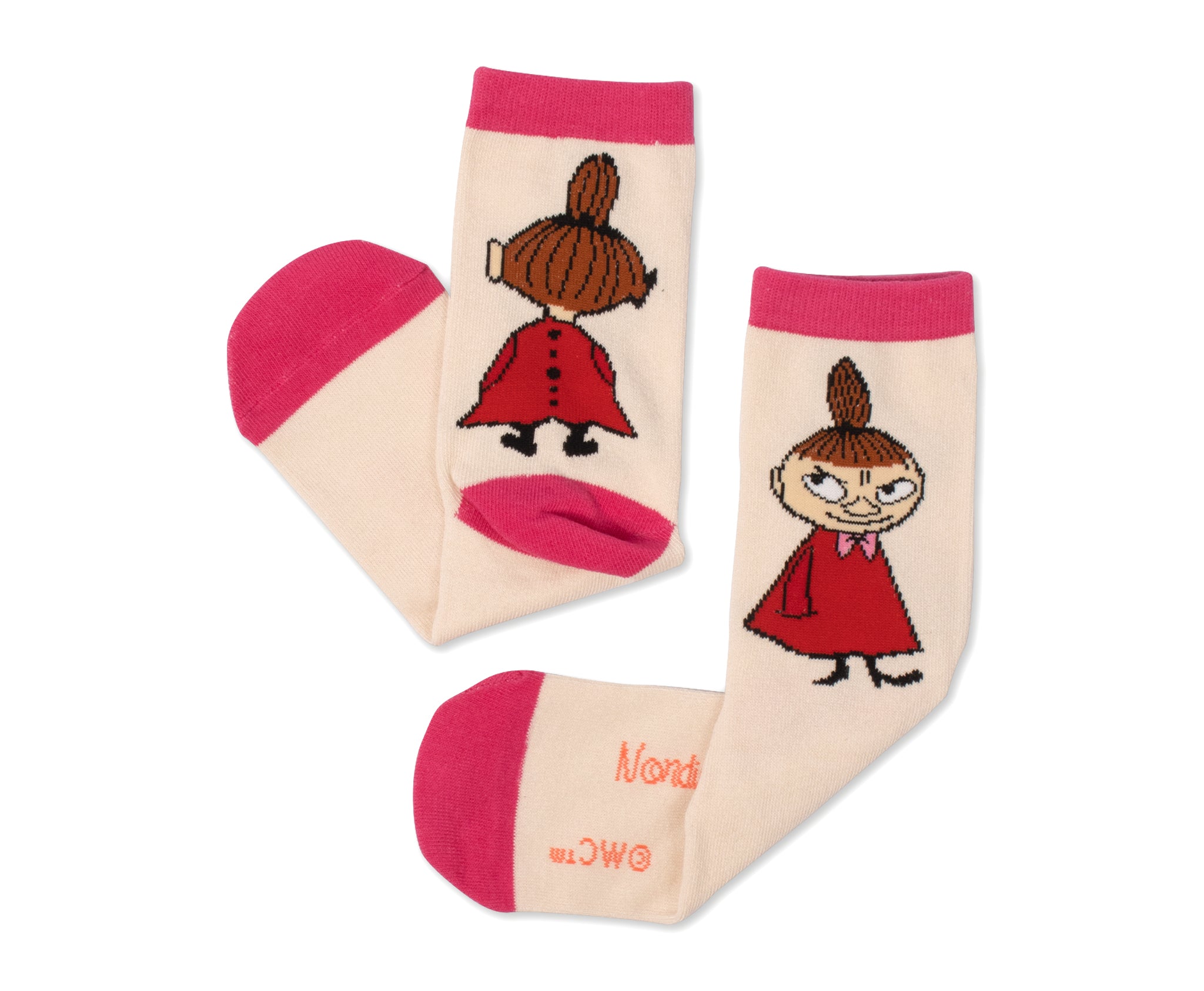 Little Mys Butt Ladies Socks - Beige
