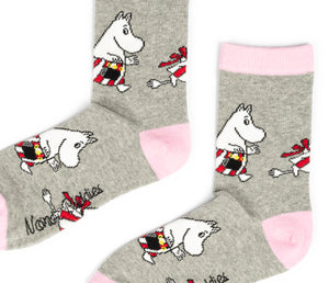 Moominmamma Running Errands Ladies Socks - Grey