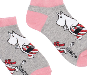 Moominmamma Ladies Ankle Socks - Grey