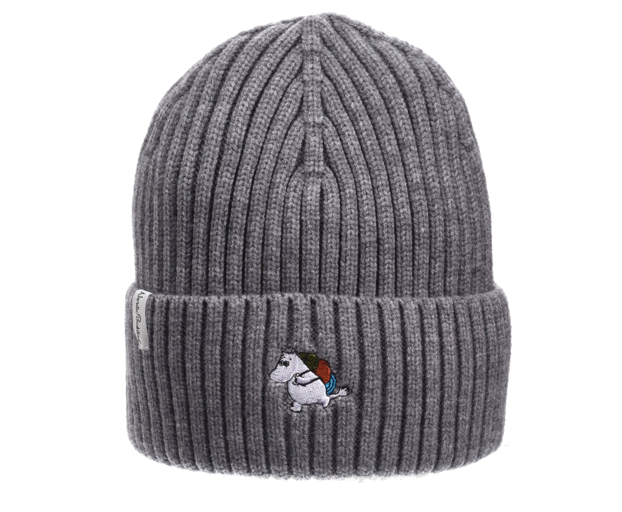 Moomin Winter Hat Beanie Adult Grey Moomintroll | Muumi Aikuisten Beanie Harmaa Muumipeikko