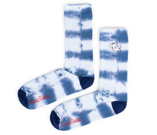 Moomin Men’s Retro Tie Dye Socks Blue Moomintroll | Muumi Miesten Retro Tie Dye Sukat Sininen Muumipeikko