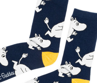 Moomin Men’s Socks Navy Moomintroll | Muumi Miesten Sukat Tummansininen Muumipeikko