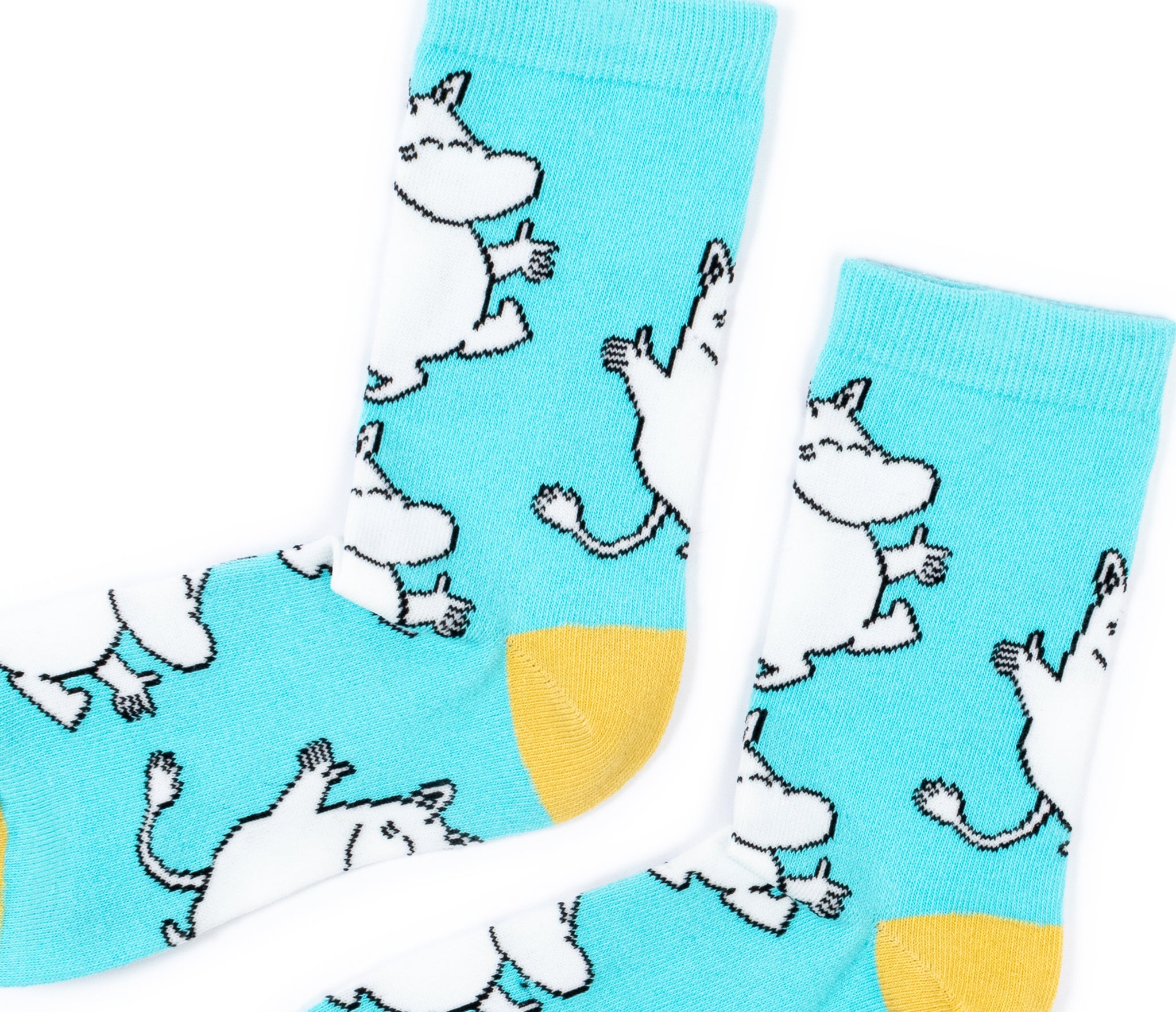 Moomin Ladies Socks Turquoise Moomintroll | Muumi Naisten Sukat Turkoosi Muumipeikko