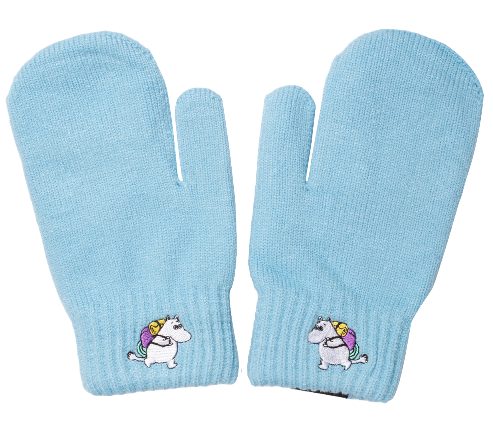 Moomintroll Mittens and Beanie Kids Combo - Light Blue