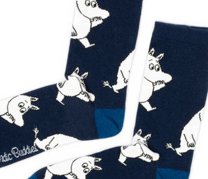 Moomin Men’s Socks Navy Moomintroll | Muumi Miesten Sukat Tummansininen Muumipeikko