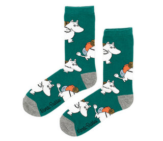 Moomin Men’s Socks Green Moomintroll | Muumi Miesten Sukat Vihreä Muumipeikko