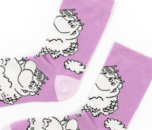 Moomin Ladies Socks Purple Snorkmaiden | Muumi Naisten Sukat Violetti Niiskuneiti