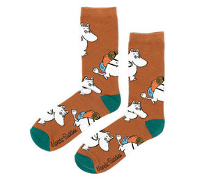 Moomin Men’s Socks Brown Moomintroll | Muumi Miesten Sukat Ruskea Muumipeikko
