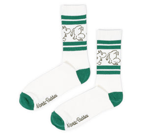 Moomin Men’s Retro Socks White Moomintroll | Muumi Miesten Retro Sukat Valkoinen Muumipeikko