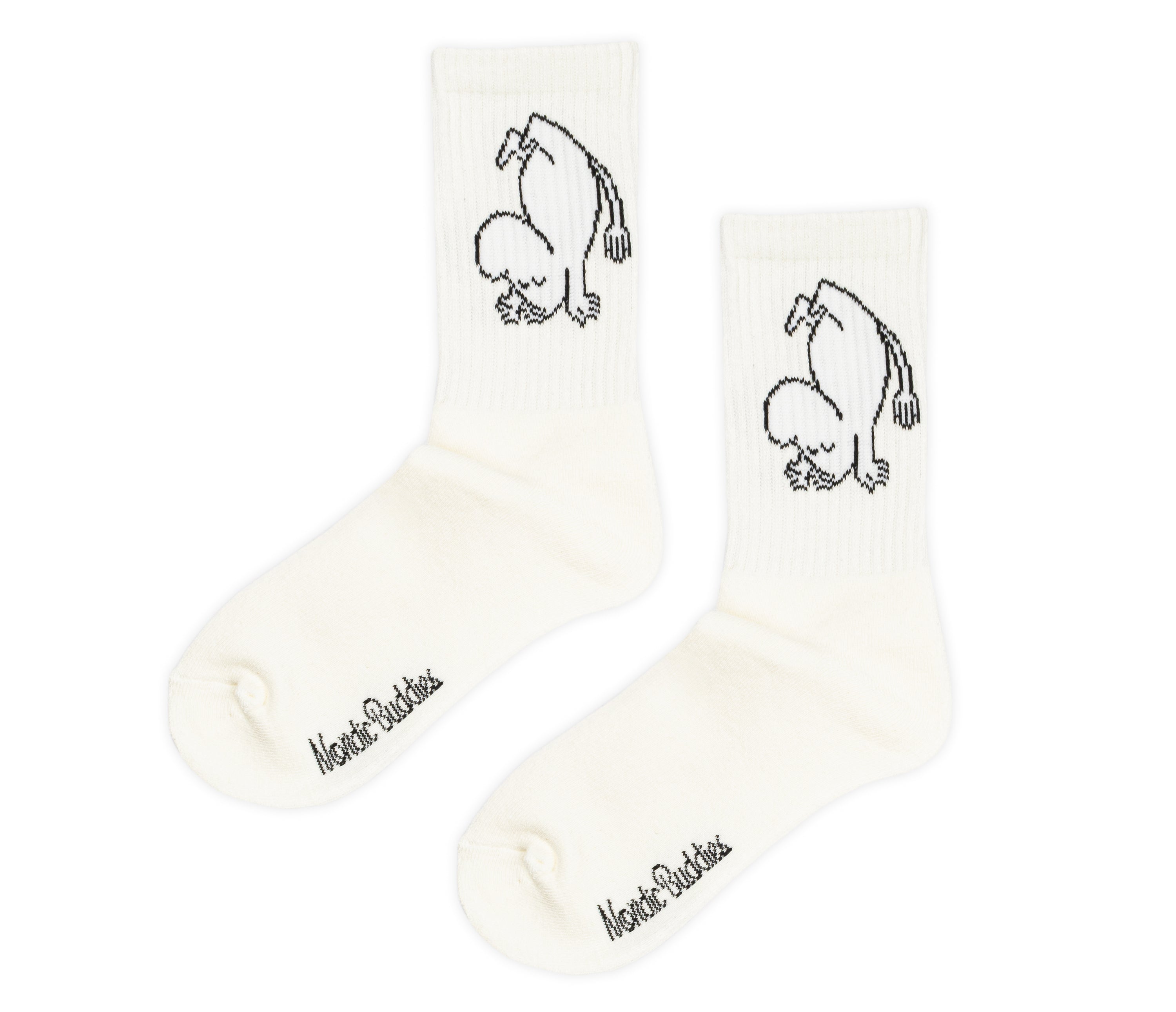 Moomin Ladies Sport Socks White Moomintroll | Muumi Naisten Sportti Sukat Valkoinen Muumipeikko