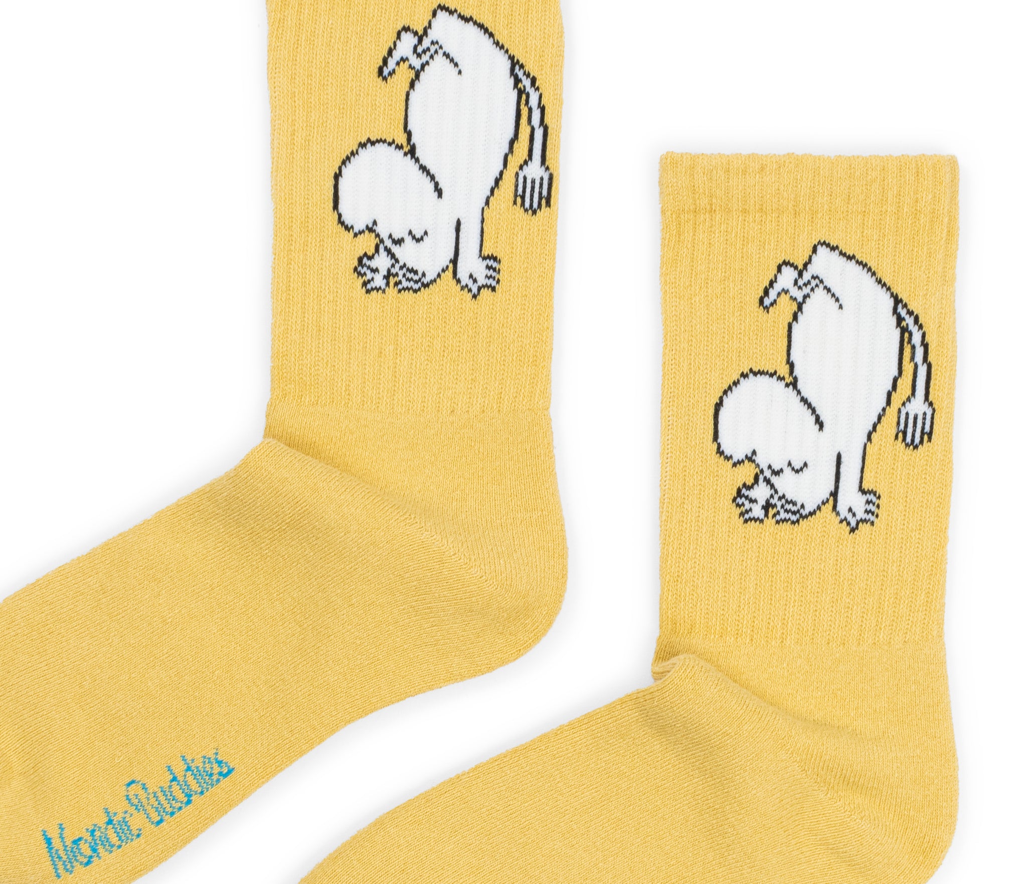 Moomin Ladies Sport Socks Yellow Moomintroll | Muumi Naisten Sportti Sukat Keltainen Muumipeikko