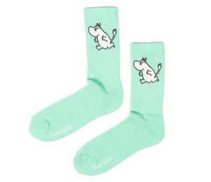 Moomin Men’s Sport Socks Mint Green Moomintroll | Muumi Miesten Sportti Sukat Mintun Vihreä Muumipeikko