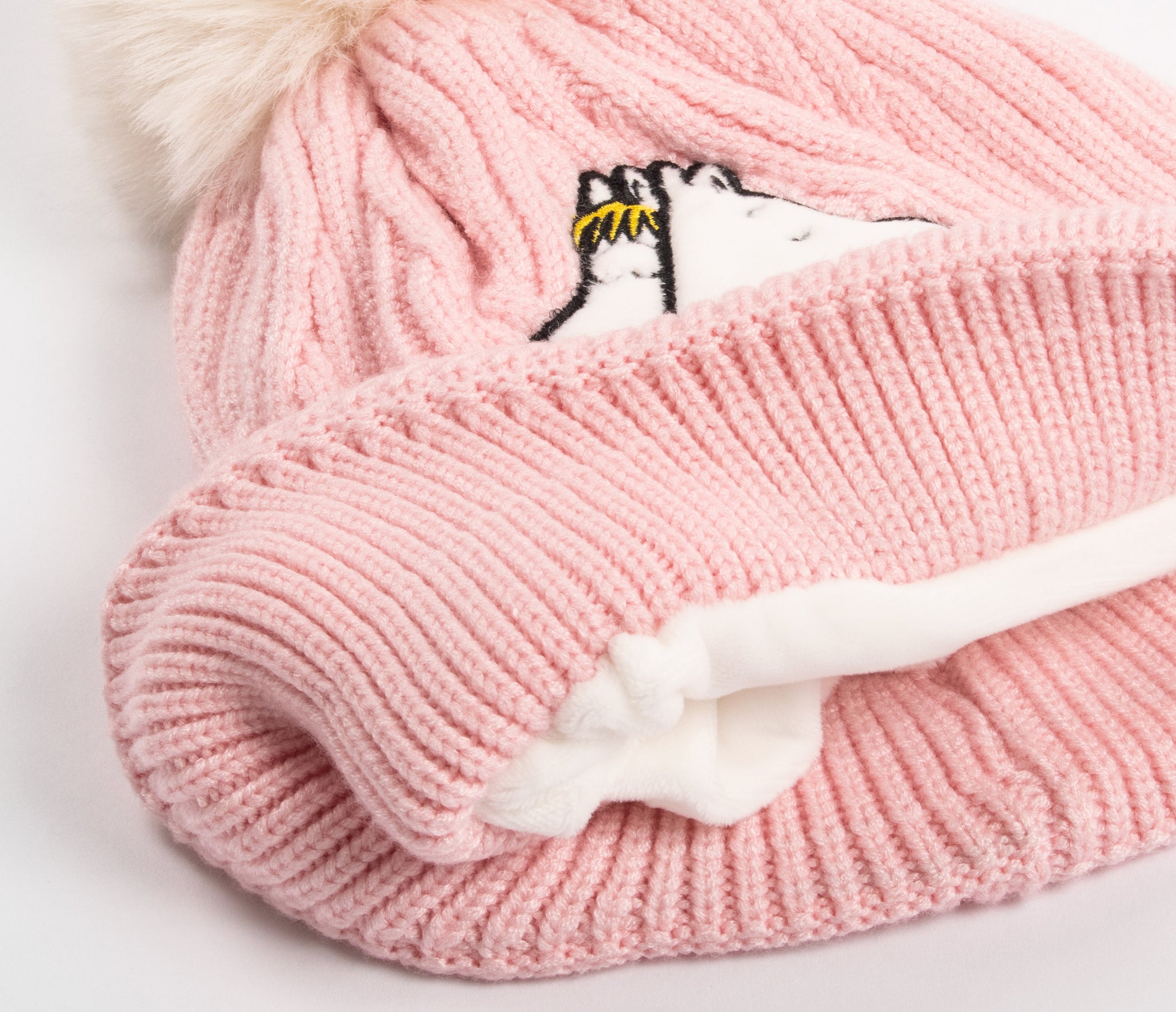 Moomin Winter Hat Beanie Kids Pink Snorkmaiden Moomintroll | Muumi Lasten Beanie Vaaleanpunainen Niiskuneiti Muumipeikko