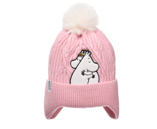 Moomin Winter Hat Beanie Kids Pink Snorkmaiden Moomintroll | Muumi Lasten Beanie Vaaleanpunainen Niiskuneiti Muumipeikko