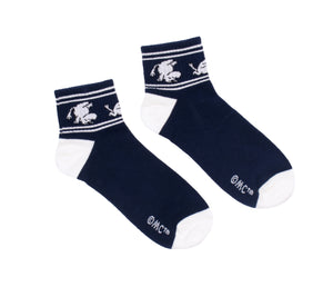 Moomintroll Running Retro Ankle Men Socks - Navy
