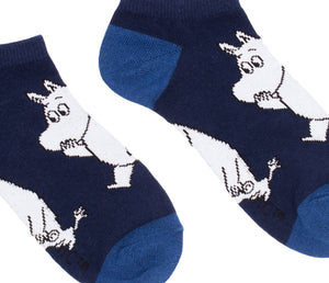Moomintroll Wondering Men Ankle Socks - Navy