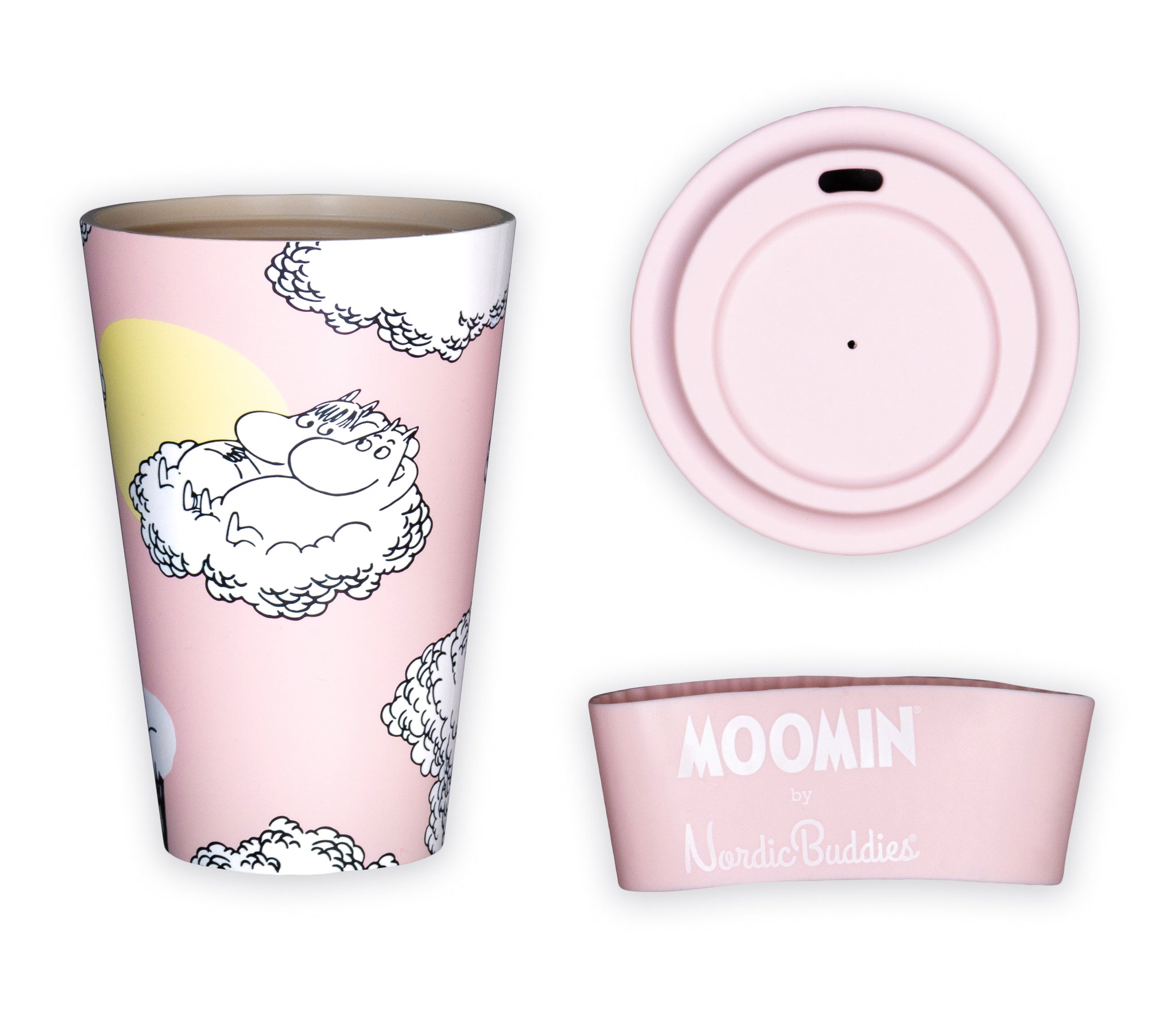Moomin Take Away Mug Pink Sniff Moomins  | Muumi Take Away Muki Vaaleanpunainen Nipsu Muumit