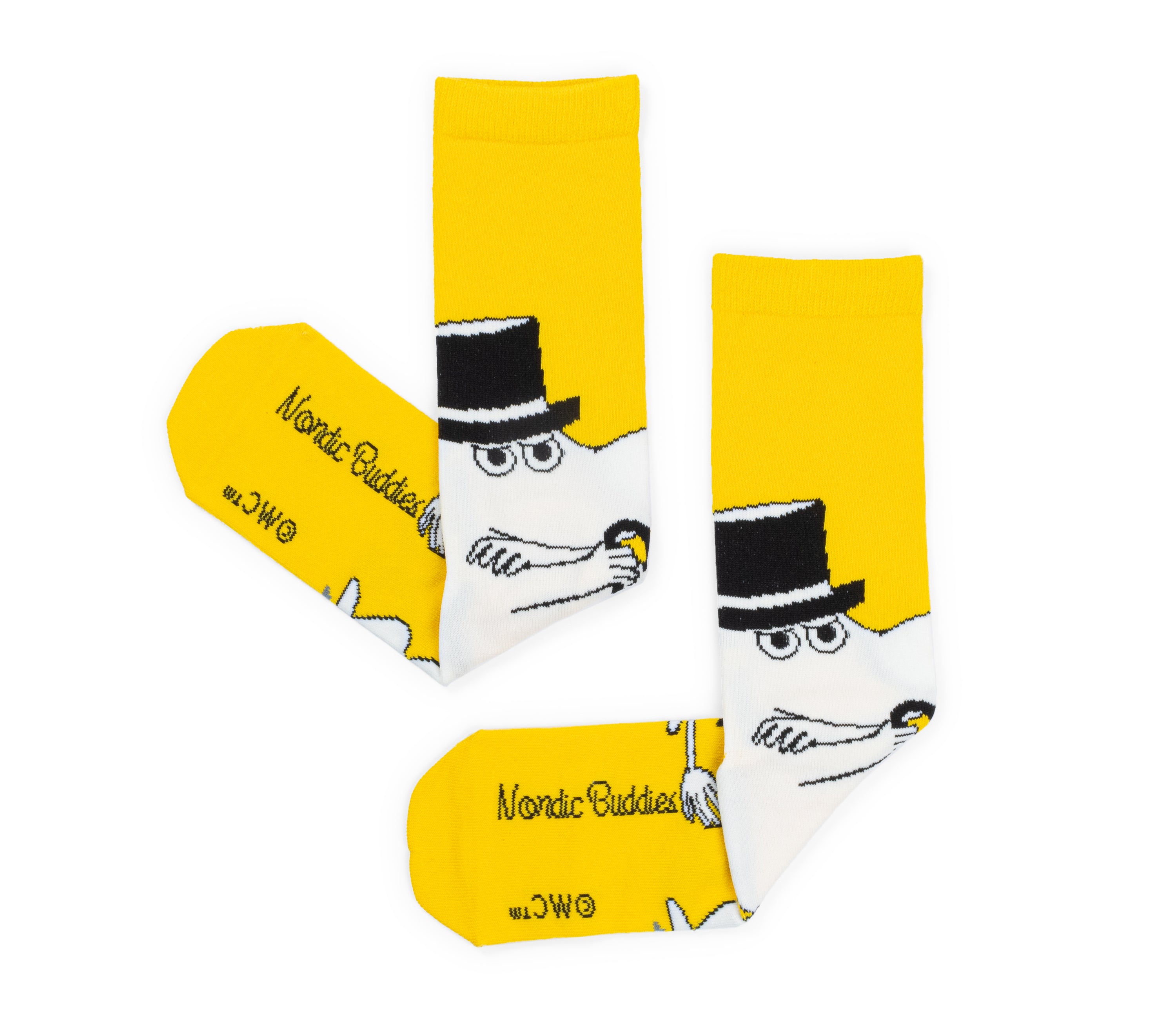 Moomin Men’s Socks Yellow Moominpappa | Muumi Miesten Sukat Keltainen Muumipappa