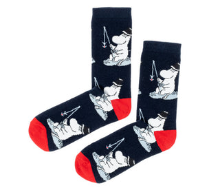 Moomin Men’s Socks Navy Blue Moominpappa | Muumi Miesten Sukat Tummansininen Muumipappa