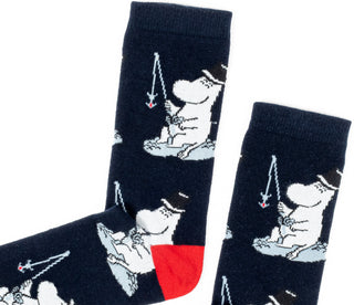 Moomin Men’s Socks Navy Blue Moominpappa | Muumi Miesten Sukat Tummansininen Muumipappa